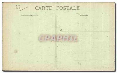 Trégastel - Het Dé — Granietblok in evenwicht — Coll. E. Hamonie, St-B. — Achterkant
