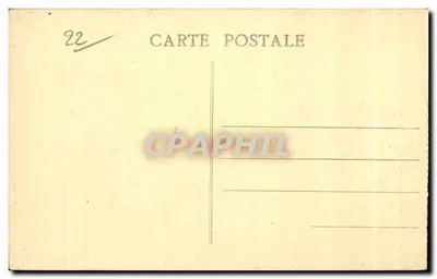 Trégastel — Entrée du Rocher du Père Eternel sous lequel habite une famille de Troylodytes — J. Hallet Beau — Achterkant