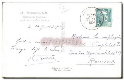 Château de Costadères — Trégastel (C.-du-N.) — Éditions GABY — Verso