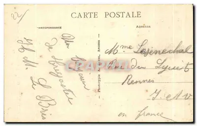 Trégastel (C.-du-N.) — Zamek Ste-Anne i Wieloryby — A.B. — n°318 — Rewers
