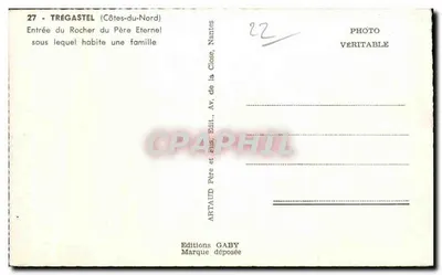 Trégastel (Côtes-du-Nord) — Wejście na Skalę Ojca Wiecznego — Wydawnictwo Gaby — Rewers