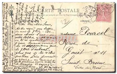 Seis estátuas de santos — Notre-Dame-du-Haut, perto de Morcorchour — editor não identificado — Verso