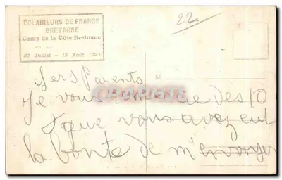 Estudo de Rochas no Pouldu — 1903 — Editor desconhecido — Verso