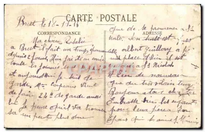 Soupe du matin — scène de vie domestique — Autour des Lits-Clos (Coll. E.H.) n°5005 — Verso