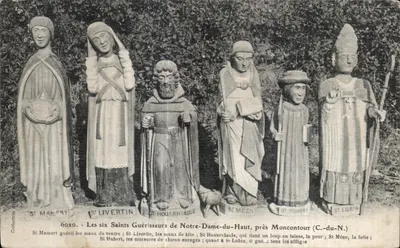 Os seis Santos Curadores de Notre-Dame-du-Haut, perto de Moncontour (C.-du-N.) — Coleção F. Storesque — n° 6020