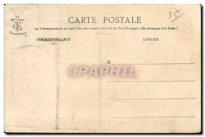 Castillo de Vitré - Le Châtelet — Colección A. Waron, St-Brieuc, n° 377 — Reverso