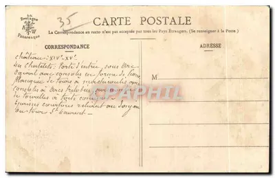 Le Château de Vitré — Le Châtelet et la Tour Saint-Laurent — Collection A. Waron, St-Briou — Reverso