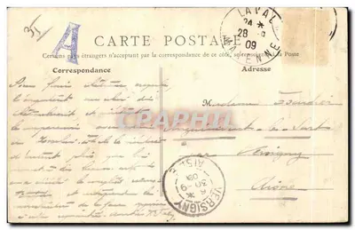 Vitré (Ille-et-Vilaine) - Zamek - Ogólny widok, plac Zamku — B. F. PARIS, nr 55 — Rewers