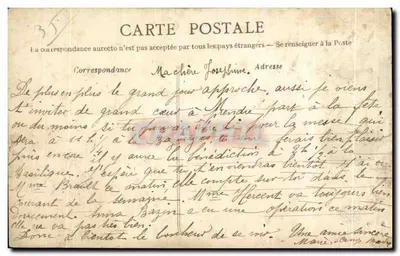 Zamek w Vitré — Châtelet i Wieża Świętego Laurenta — Kolekcja A. Warron, St-Brieuc — Rewers