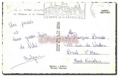 Vitry-sur-Loire — Zamek i Vilaine — Wydawnictwo Gaby — Rewers