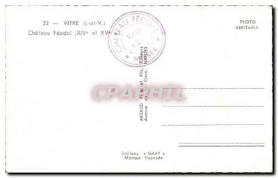 Castillo feudal en Vitre — (XIV y XV) — Éditions Gaby — Reverso