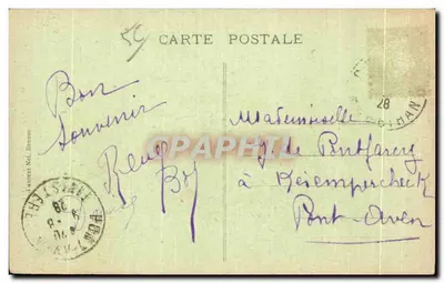 Carnac — Portal kościoła — wydawca Laurent Nel, nr 1018 — Rewers
