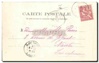 Saint-Cornély i jego byki — Carnac — Wyd. Château, nr — Château Le Rouxie — Rewers