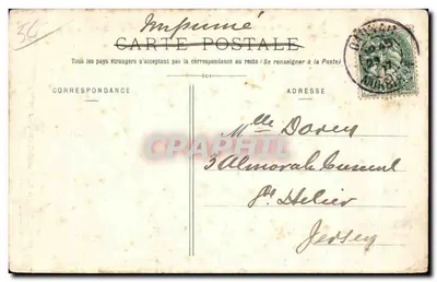 Carnac — Portal Kościoła — Collection H. Laurent, Port-Louis, n° 1018 — Rewers