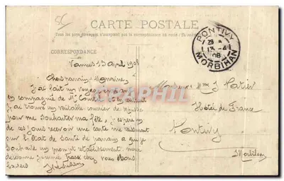 As Torres de Elven — Fortaleza de Largouët — Coleção David, Vannes — Verso
