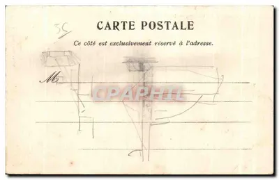 Bilhete postal antigo Environs de Vannes Les Tours d Elven — Verso