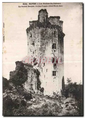 Elven — Ruínas do Castelo — O Grande Donjon visto dos Fossos (Lado Nordeste) — Jalminger