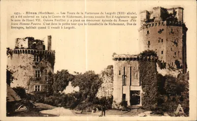 Elven (Morbihan) — As Torres da Fortaleza de Largoët (século XIII) — Editor Laurent-Nel, Rennes