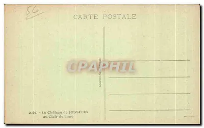 O Castelo de Josselin sob a Luz da Lua — Laurent-Né - Tennes, n° 2:69 — Verso