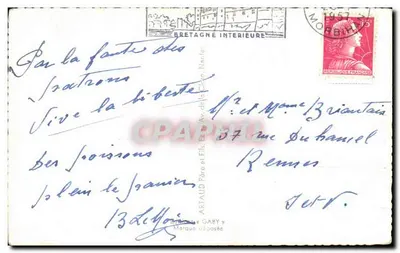 Josselin — vista panoramica dei monumenti — editore Artaud Gaby, n° 56 — Verso