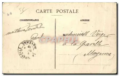 Josselin - Zamek (fasada wewnętrzna) — Morbihan — wydawca: Baillie, Josselin — Rewers