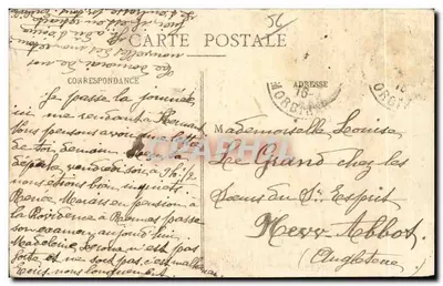 Josselin - Het Kasteel (Binnenkant) — Morbihan — uitgever : Ve Chamarré, rue de la Gare — Achterkant