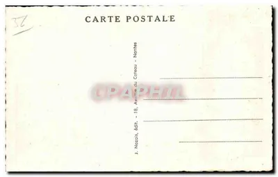 Josselin (Morbihan) — Facciata del Castello di Rohan e Cortile d'onore del 1440 — Demolito per ordine di Luigi XIII nel 1629 — J. Nozais — Verso