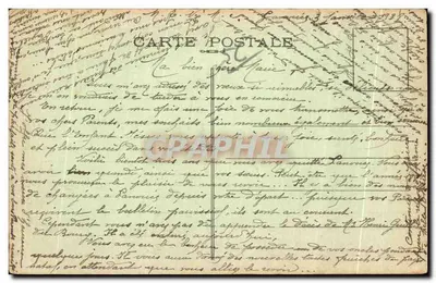 Josselin - Het Kasteel - Een detail van de Gevel — Coll. E. Hamonic St-B. n° 8268 — Achterkant