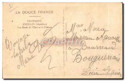 Castelo de Josselin — Bretagne — Éditions d'Art Yvon — Verso