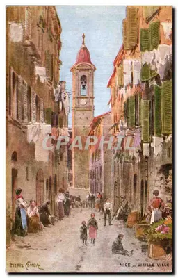 Nice - Velha Cidade — vista de rua com sino — Pierre Combar