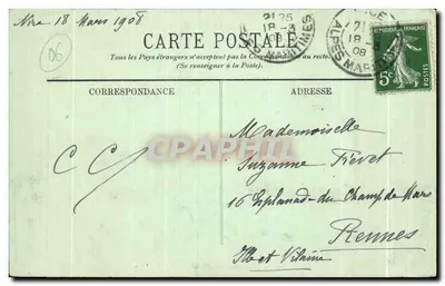 Nice — Terrasa i nabrzeża — LL. N°219 — Rewers