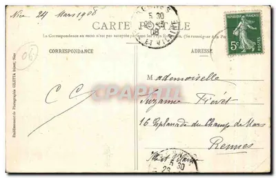NICE — Ogólna wizja — Cimiez — Hotele — Wydawnictwo Giletta, fot., Nice, n°83 — Rewers