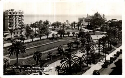 Nice - Les Jardins Albert 1er e o Casino de la Jetée — Édition La Cigogne, rue St-François-de-Paule, Nice