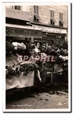 Mulher no mercado de flores — Niçoise e Flores — C.A. P. Strasbourg