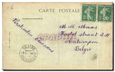 Nice — Port, widok z zamku — IMP. LE QUELY, PARYŻ n°731 — Rewers