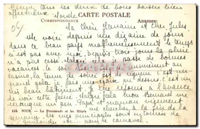 Nice — Promenada i Hotele — Wydawca: Drukarnia Nice, nr 112 — Rewers