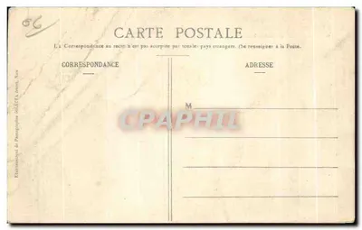 Cascades de la Vésubie — maison sur falaise au-dessus d'un cascade — Collection Artistique 1169, Édition Giletta, Nice — Verso