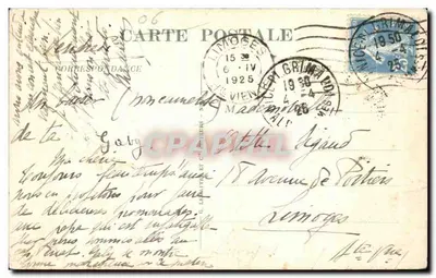 Nice — Północna Promenada. Ptaki. — Stara pocztówka n°131, wydana przez C. Lévy & Cie. — Rewers