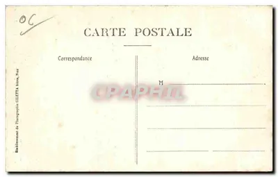 Menton - Most Saint-Louis - Granica Francja-Italia — Wydawnictwo Giletta, fot. Nîce, n° 954 — Rewers
