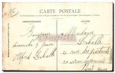 La Turbie (Alp.-Mar.) — Vieille Porte Romaine — Édition Giletta, phot. Nice — Verso
