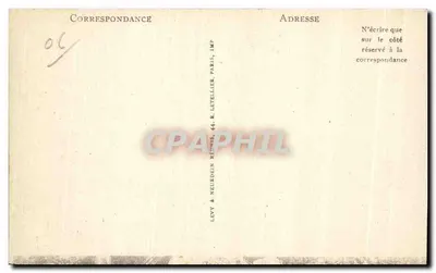 La Turbie — Panorama und Aussicht auf Monaco — Imp. Levy & Neurdein, Paris — Rückseite