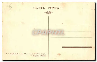 La Napoule — De Mont St-Peyré — uitgever Helcra — Achterkant
