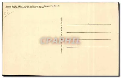 Golfe-Juan — O porto e os hotéis — « A Mediterrâneo » — editor A. Mollaret, Grenoble, n°2 — Verso