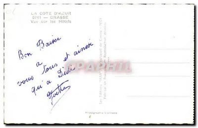 Grasse — Widok na Hotele — Wydawcy 'MAR' — N° 5741 — Rewers