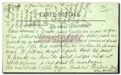 Grasse — Pomnik Fragonarda przez Auguste Maillard — LL — Rewers
