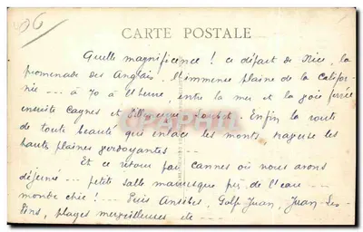 Grasse (A.-M.) — Hotele — Édite Giletta, n°13 — Rewers