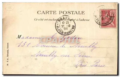 Cueillette des Fleurs d'Orans — Parfumerie J. GIRAUD FILS, Grasse-Paris — éditeur non visible — Rewers