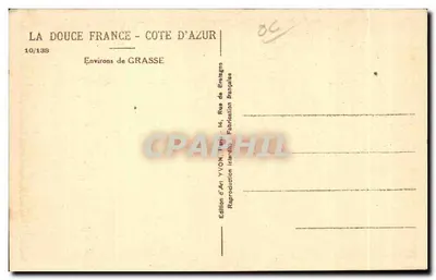 Około Grasse — Côte d'Azur — Wydawnictwo YVON — Rewers