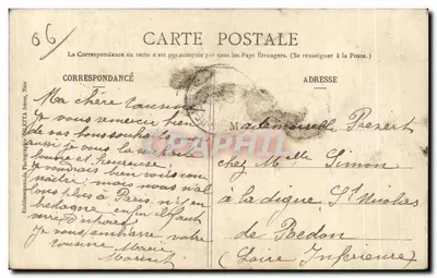 CANNES - La Plage — Artistieke Collectie — Uitgave Gilheta, fot. Nica, n°498 — Achterkant