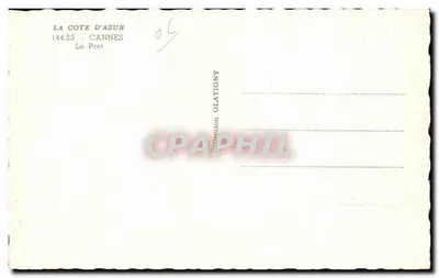Cannes — Port — Collection Glatigny n°144.23 — Rewers